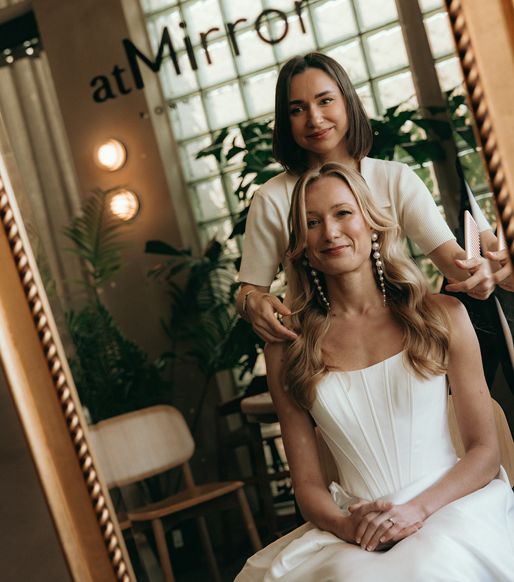 Anna Merenfeld, bridal makeup & hair artist, at work in Haarlem